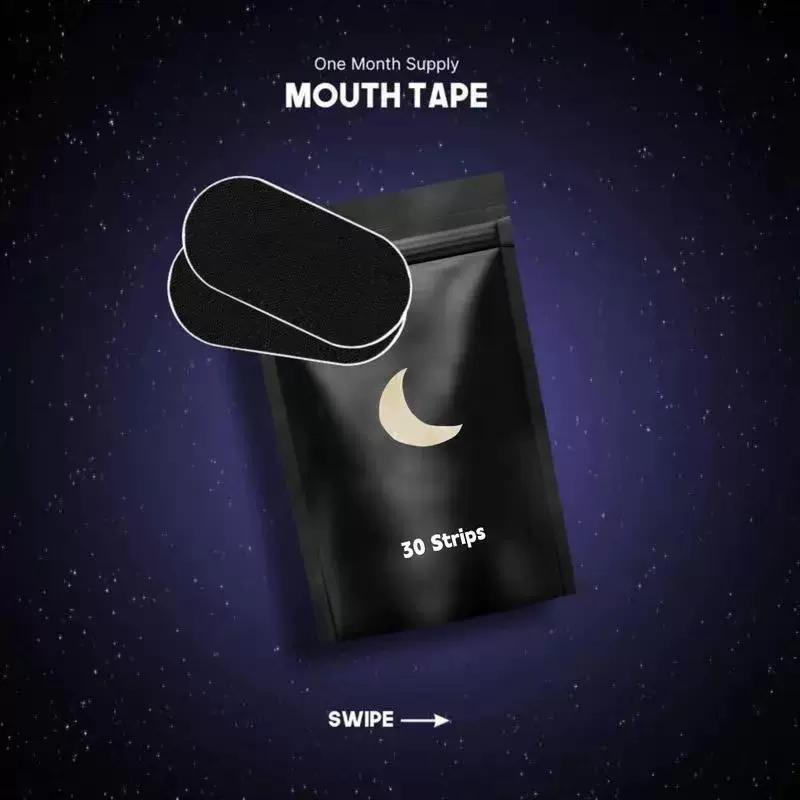 弹力布闭口贴睡眠胶带封嘴贴止鼾贴睡眠矫正器闭嘴神器呼吸闭口贴