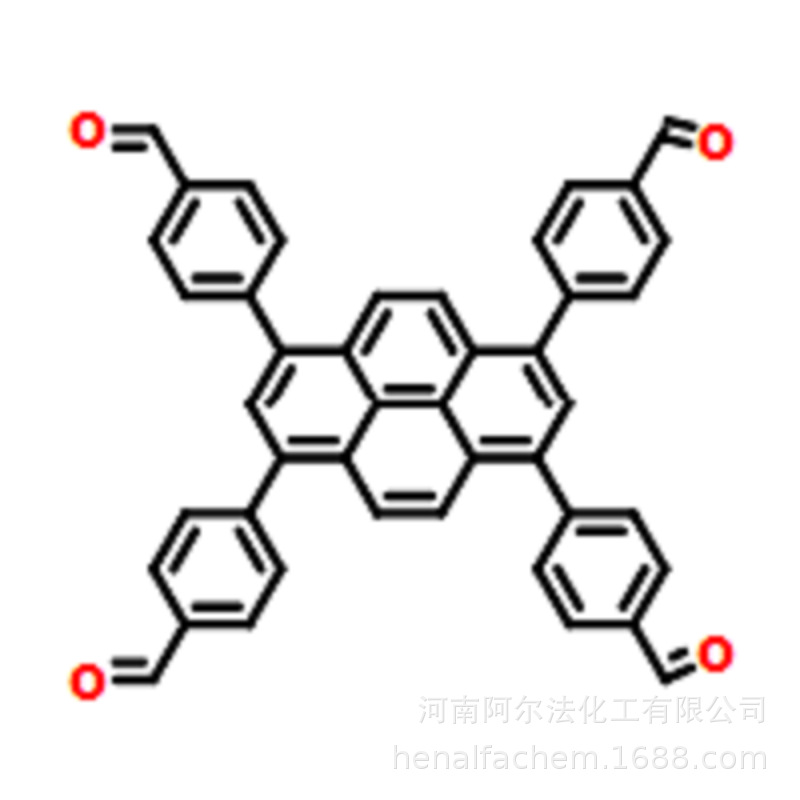 1415238-25-3 1,3,6,8-四(4-甲醛基苯基)芘，实验室研发 现货 98%