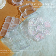 美甲钻专用收纳盒～穿戴甲片塑料包装盒高档首饰分格防尘盒子批发