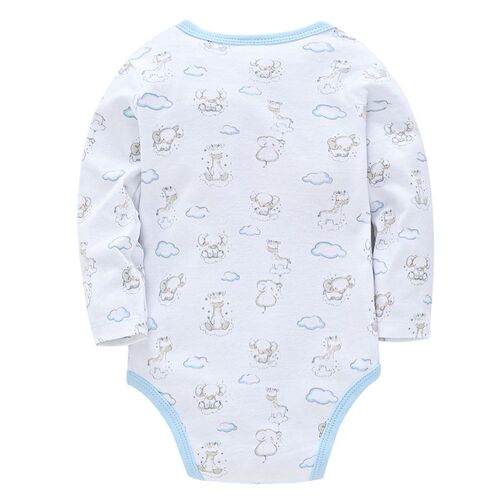 Cross-border autumn baby infant onesie 0-1 year old baby long sleeve clothes diaper cover pure cotton wholesale manufacturer