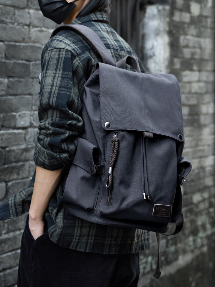 (Cross-border trading), men's retro backpack, capacious school bag for students, laptop, for teenagers, with your logo imprint