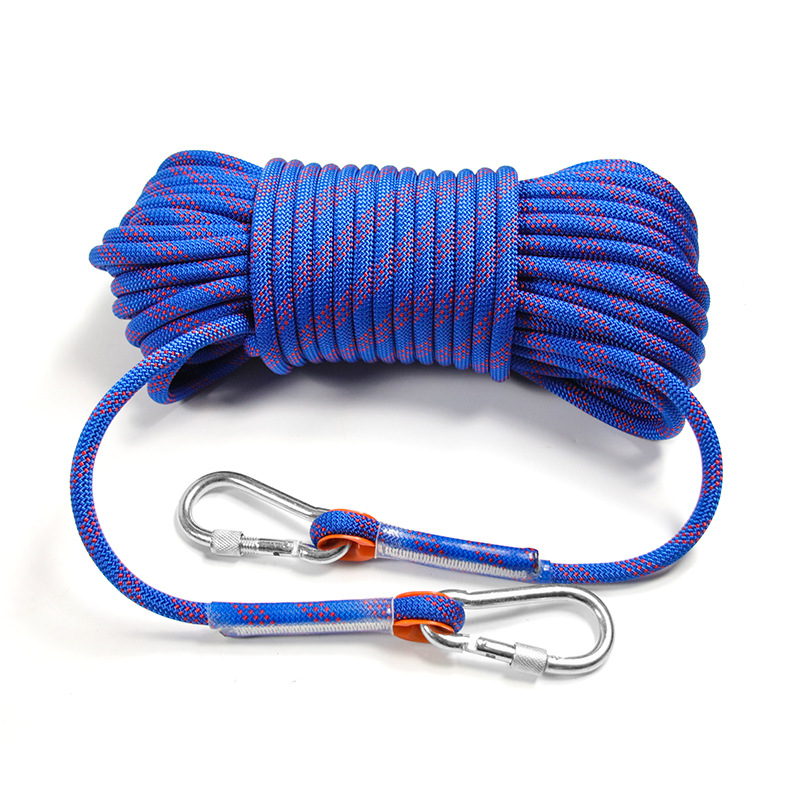 户外登山安全绳 救援逃生高空作业尼龙涤纶静力消防绳