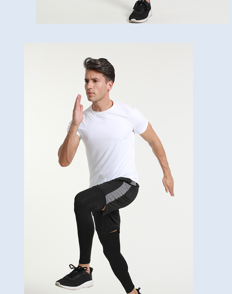 Couvre-jambes respirant compressé pour cyclisme en plein air, protection des jambes pour basket-ball, football, course à pied, bras et genoux sous pression_voghion.com