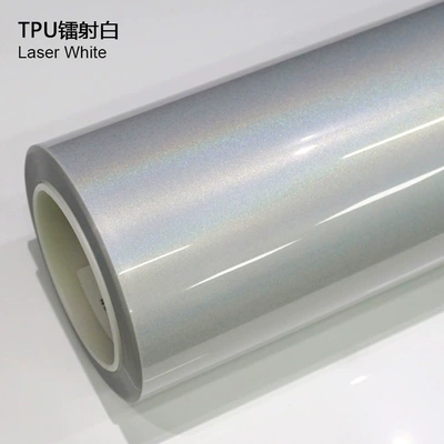 high anti-fouling coating self-repairing car Auto Color Change Film - tpu-colorful-laser-white-1524m15m