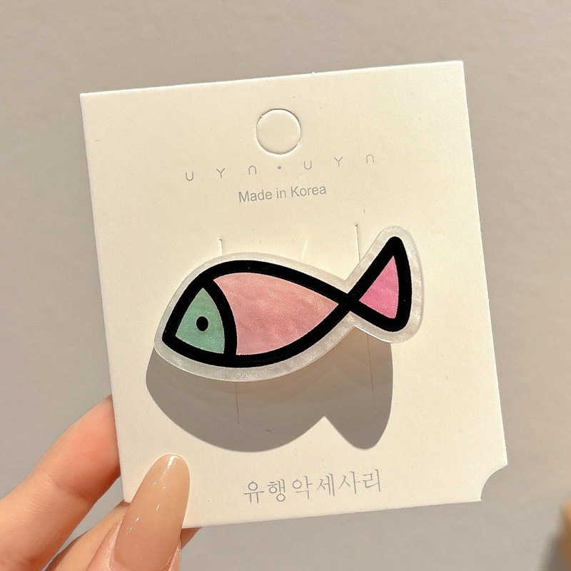 多巴胺彩色刘海发夹女夏天碎发鸭嘴一字夹发卡ins侧边夹子头饰品|undefined