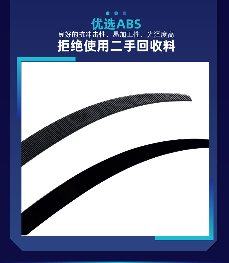 Suitable for BMW 3 Series GT F34 2013-2020, ABS rear spoiler, wind deflector, cross-border modification part