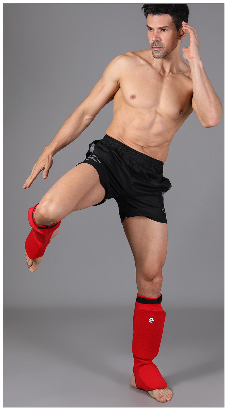 Schéinbeen-schützer Fir Muay Thai A Boxen Schutz_voghion.com