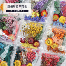 干花永生花浮游花滴胶蜡烛相框团扇压押花玫瑰花压花装饰真花