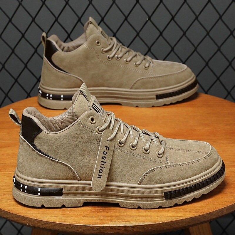 Labor protection men's shoes autumn new breathable construction site work shoes non-slip wear-resistant sports casual board shoes hiking shoes