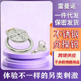 成人情趣不锈钢cb贞操锁男用阴茎jj束缚锁sm另类性用品批发s款