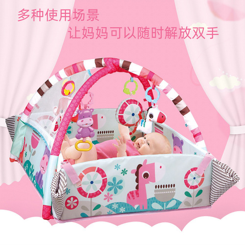 Infant Playard Ocean Balls Fitness Frame 5-in-1 Multi-functional Musical Crawling Mat Cross-border Amazon Toy