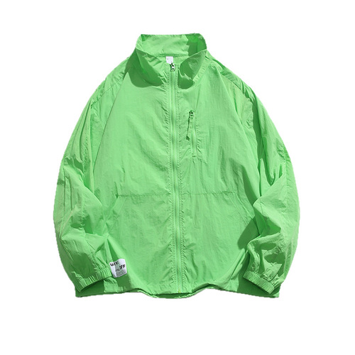 Sports Outdoor Collar-up Jacket Summer Breathable Loose UV Protection Lightweight Jacket Unisex Same Style Sun Protective Clothing