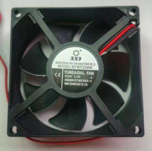 Medical equipment fan with DC 8020DC24V, featuring reverse connection and lock protection function