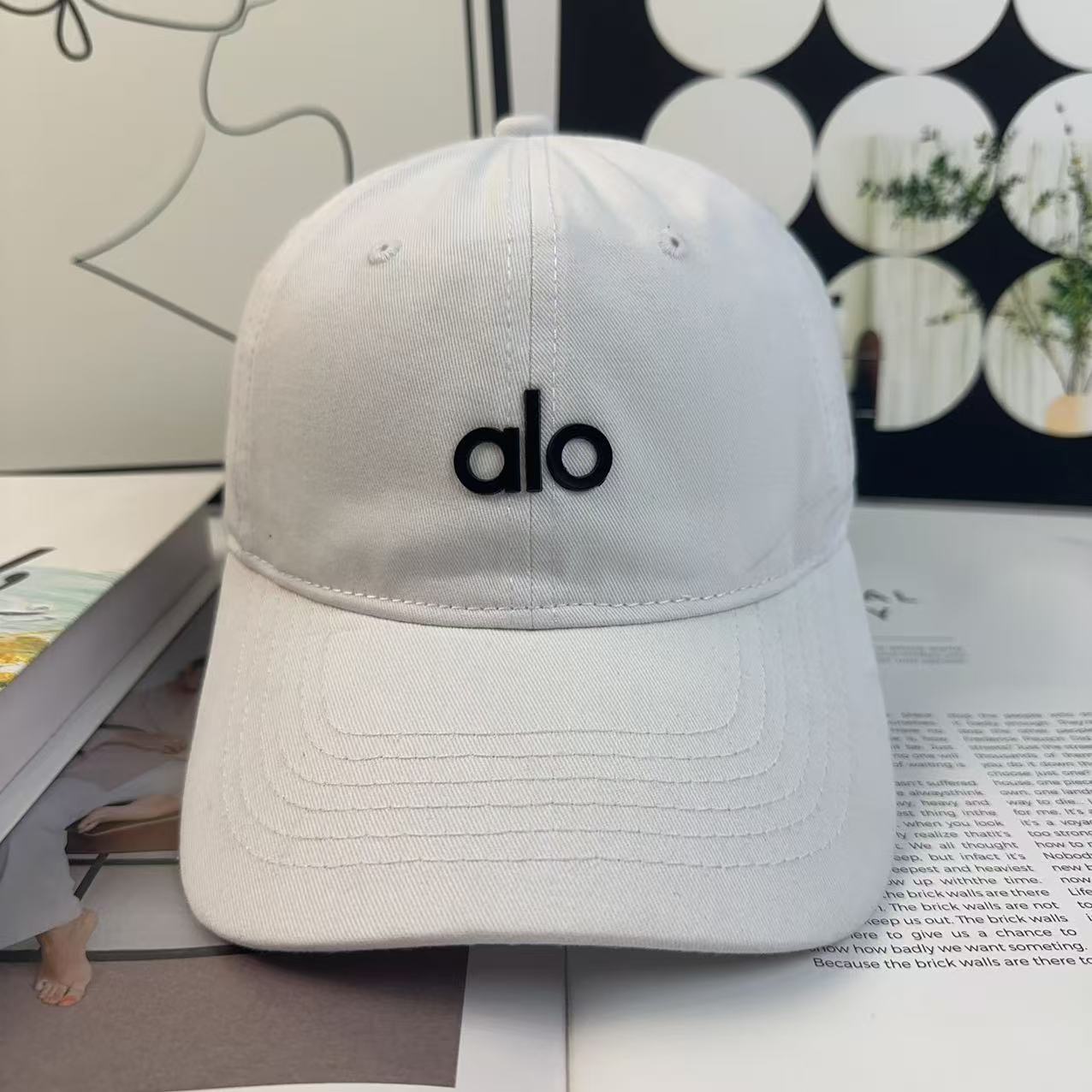 Gorra Casual de Visera de Algodón Bordado