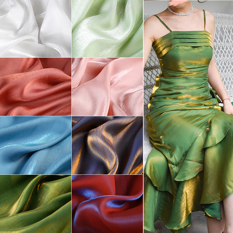 Fabric Dress Wedding Dress Special Treatment Baby Clothes Fabric Background Mermaid Fantasy Silks and Satins Dress