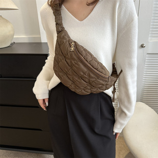 Bubble cloud bag all-match crossbody down cotton jacket bag casual puff chest bag