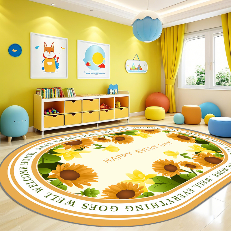 子供用カーペット、幼稚園カーペット、早期教育ゲームカーペット、ベッドサイド寝室漫画動物カーペット、教育アルファベットカーペット|undefined