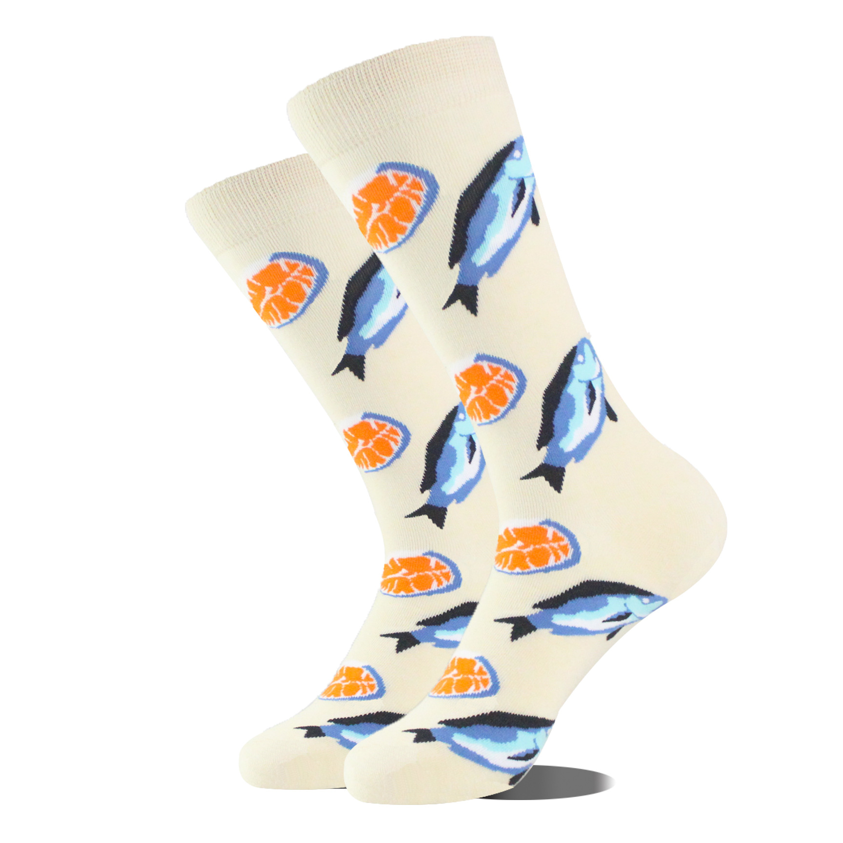 Unisex Simple Style Shrimp Fish Cotton Crew Socks A Pair display picture 2