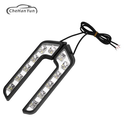 通用汽车LED高亮日行灯 7字型 L型 12LED日间行车灯防水|ms