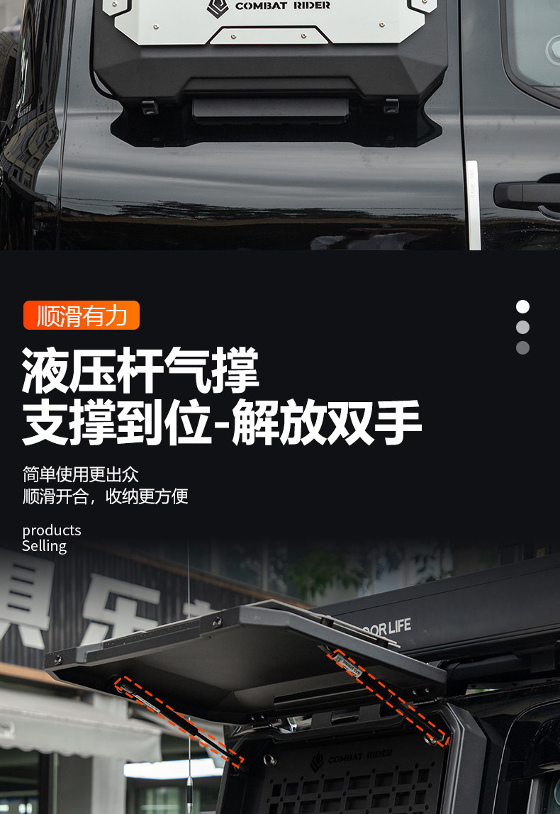 Explorer Mecha Backpack Outdoor Camping Car Roof Expansion Explorer Car Roof Rack Awning Side Tent