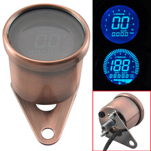 批发复古通用摩托车液晶仪表LCD小仪表转速表LED里程表油量表