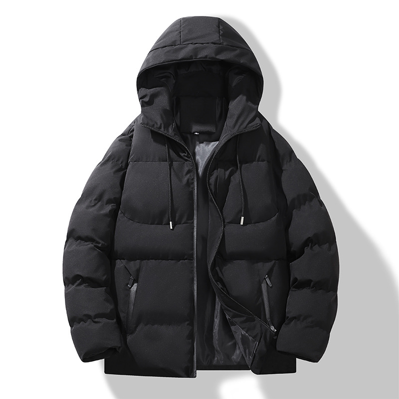 Winter new men's casual hooded cotton-padded coat plus size trendy brand fashion thick warm loose men's cotton-padded coat