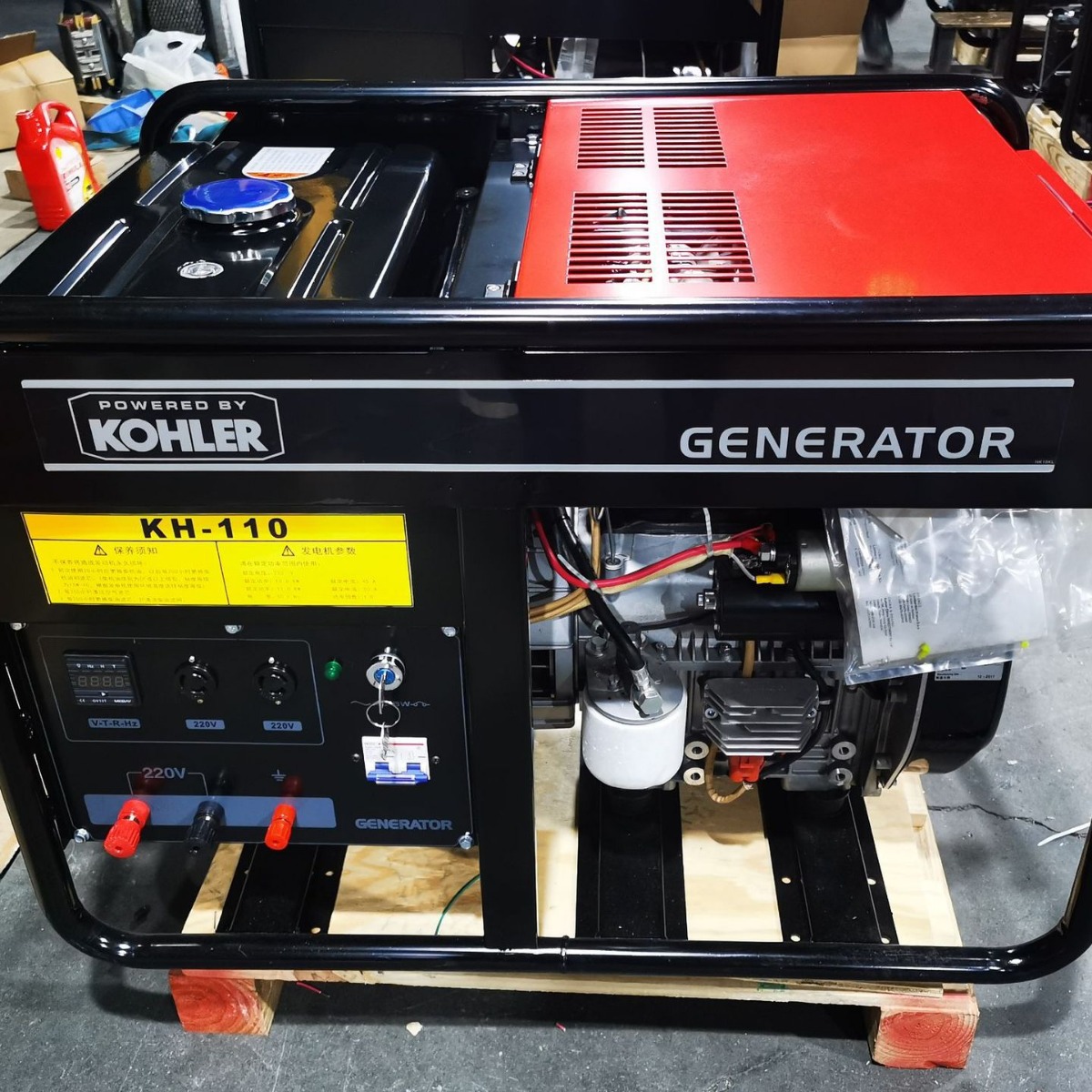 现货KH110单相220V电动10kw科勒柴油发电机柴油发电机组