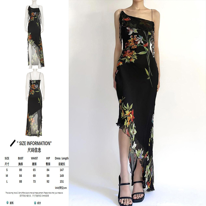 IAMSURE 【フレンチドレス】サスペンダーワンピース レディース サマーショートスカート # ロマンチックなドレス # ホットガールAラインスカート|undefined