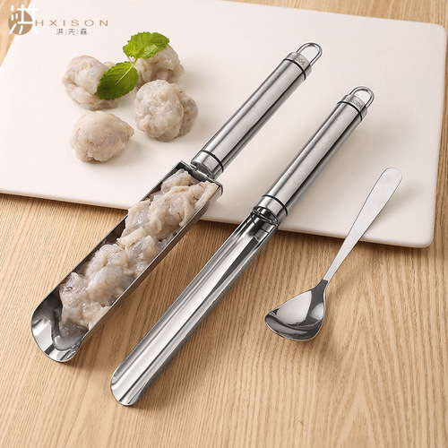 304 stainless steel meatball and shrimp slider household gadget kitchen fish ball and fish meatball maker creative