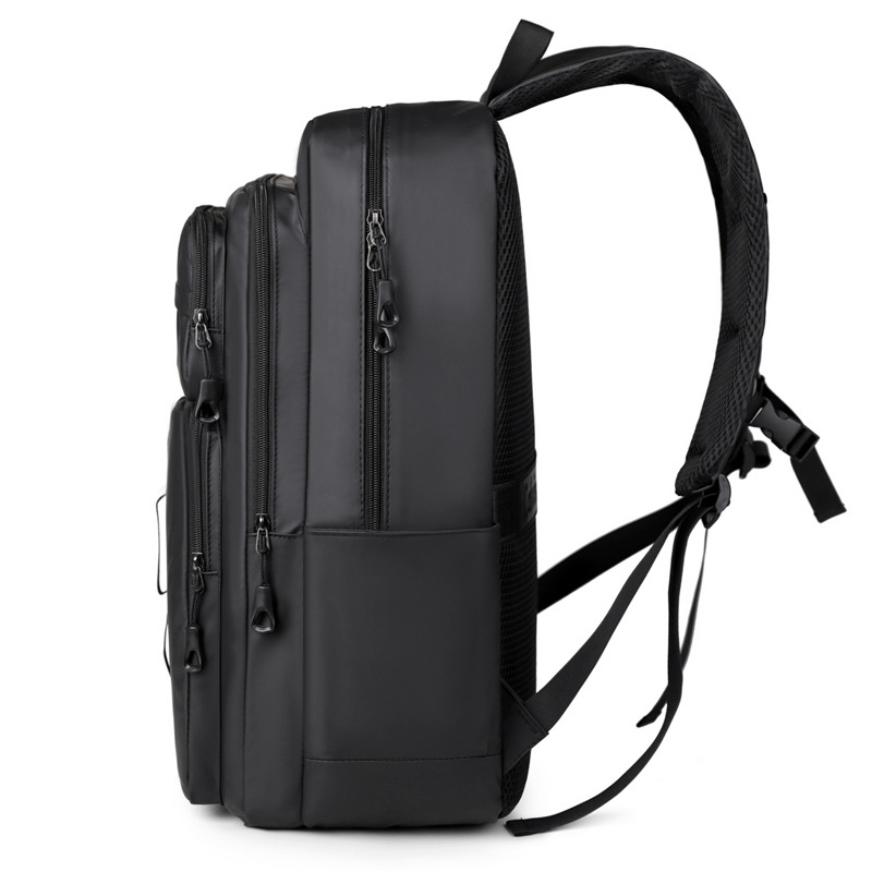 Mochila nueva tendencia de la moda bolsa de computadora de negocios de ocio de gran capacidad color sólido luz impermeable mochila transfronteriza