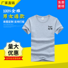 廠家批發圓領純色T恤定 做 聚會戶外運動空白T恤 短袖定 制印logo