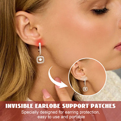 EELHOE Invisible Earlobe Support Patch, Ear Stud Invisible Protection Sticker, Earlobe Support Sticker, Protective Sticker