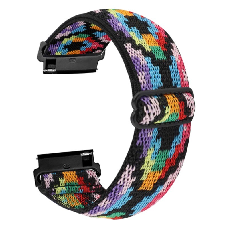 Para Fitbit Versa2/Lite/Versa se correa elástica correa de nylon correa de muñeca ajustable