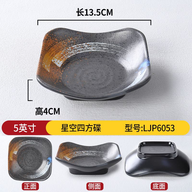 5inch 별이 빛나는 하늘 사각 디스크 LJP6053