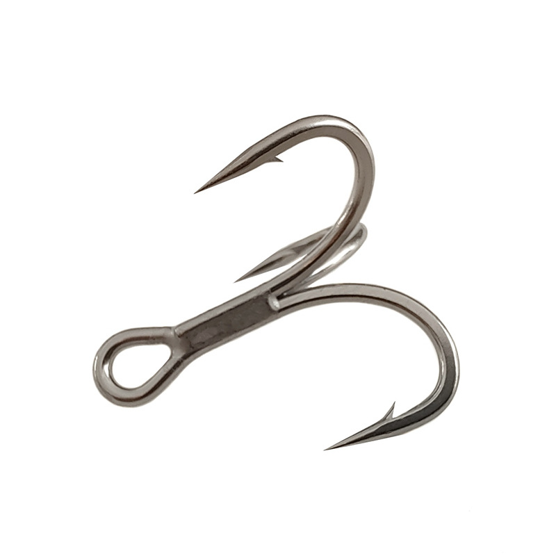 游山玩水 BT663 Four times enhanced K three-book hook K 鱤 鱤 bass dumb tin 6066-4x-np new rust-proof