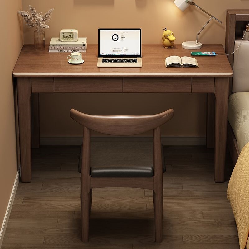 Solid Wood Narrow Desk 40/50cm Student Writing Desk Small Apartment Home Computer Desk Simple Study and Office Desk