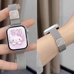 Apple Watch1-11世代/Ultra3/SE3mに適しています。ランニスKT猫時計ストラップ