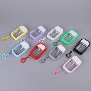 Factory Direct Sales Spot Apple Card Spray Silicone Cover Keychain in Various Colors