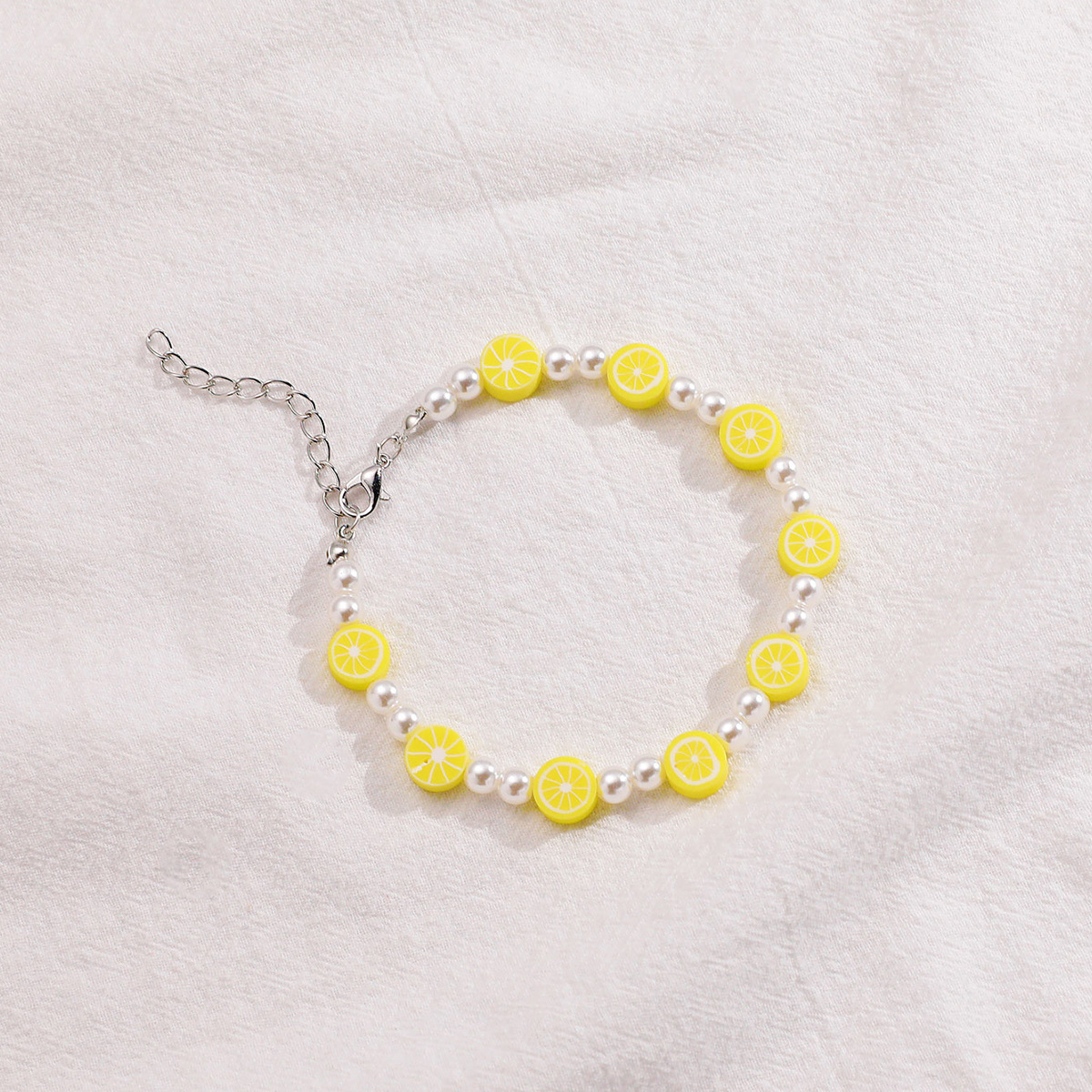 Rice Bead Soft Pottery Resin Flower Pearl Anklet Wholesale Jewelry Nihaojewelry display picture 1