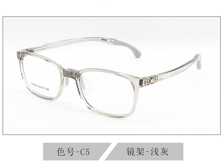 Protección del medio ambiente seguridad moda engranaje ajustable deportes antideslizante gafas pierna de silicona almohadilla de la nariz puede ser equipado con gafas de miopía marco