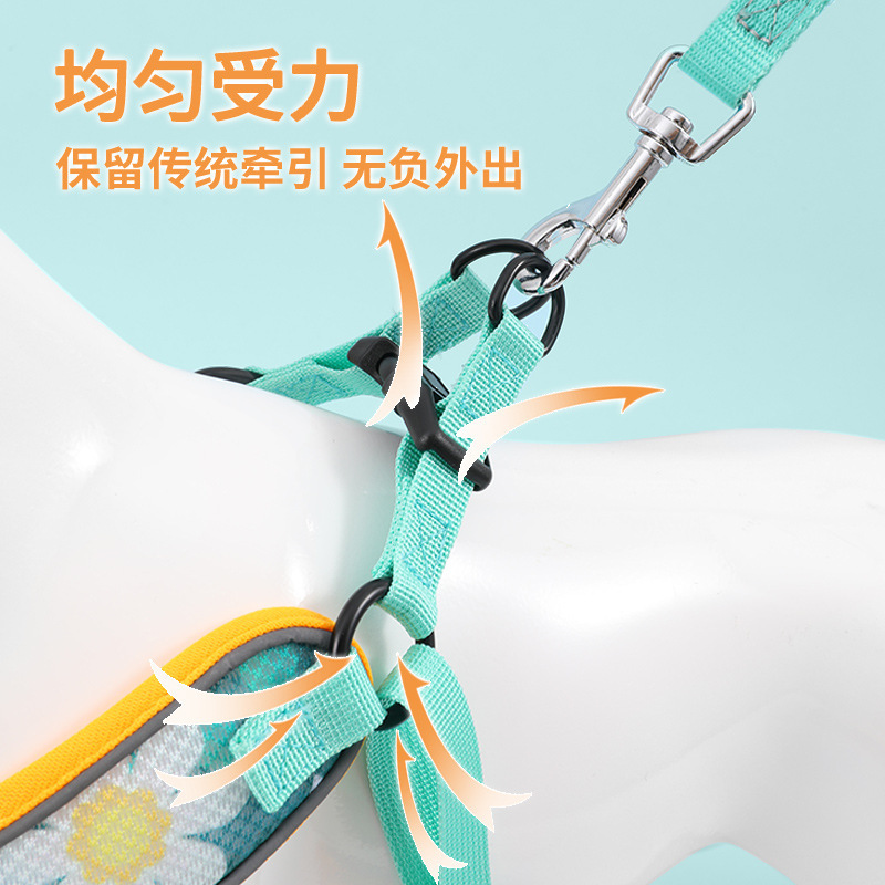 Correa de mascota transfronteriza chaleco correa de perro reflectante a prueba de explosiones correa de mascota suministros para mascotas