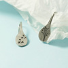 Retro ethnic matte earrings, design cheongsam, simple and elegant design, ethnic style, trend of season, Chinese style