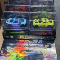 Sijie Xingyao Edition Коллекция сплава Маленькая автомобильная модель игрушка оптом мальчик подарок коммерческий супер витрина коробка