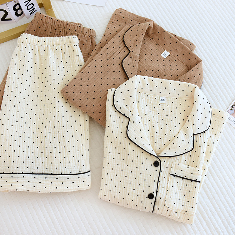 Title 1, Damen Sommer Pyjama aus reiner Baumwolle mit ku...