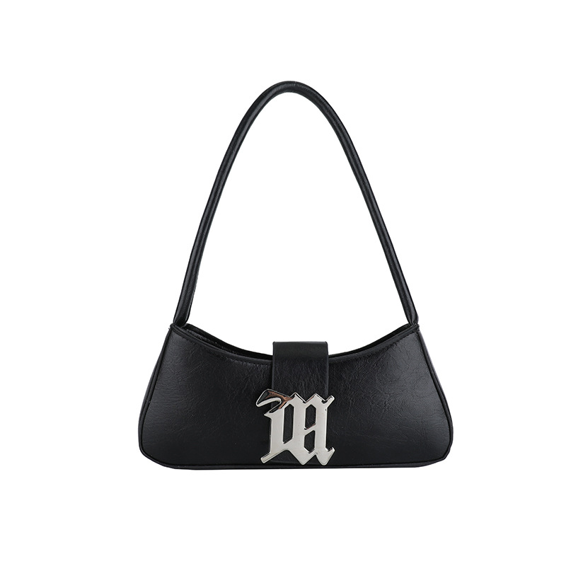 Bolso de palo francés retro francés 2025 nuevo bolso femenino de diseño popular de nicho con textura salvaje bolso de axila portátil de un solo hombro