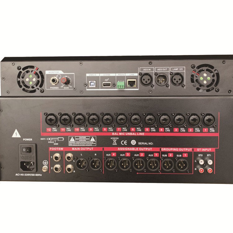 DM16 mezclador digital diseño innovador y poderosa función DSP sistema de mezclador digital