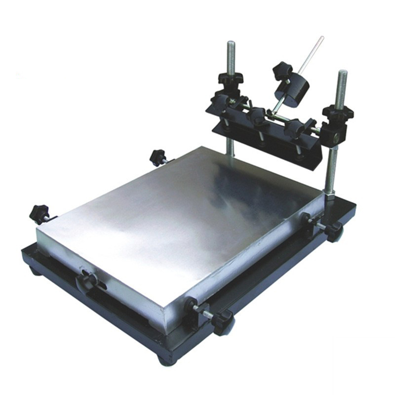 Mesa de serigrafía de alta precisión Zhengbang, mesa de impresión manual, máquina de impresión de pasta de soldadura SMT, máquina de serigrafía, máquina de serigrafía de pegamento rojo