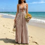 新款夏季条纹海边连衣裙