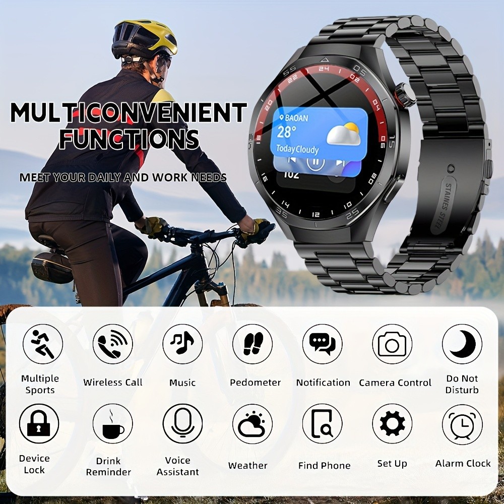 Montre connectée gt5 pro avec cardiofréquencemètre et bluetooth_voghion.com