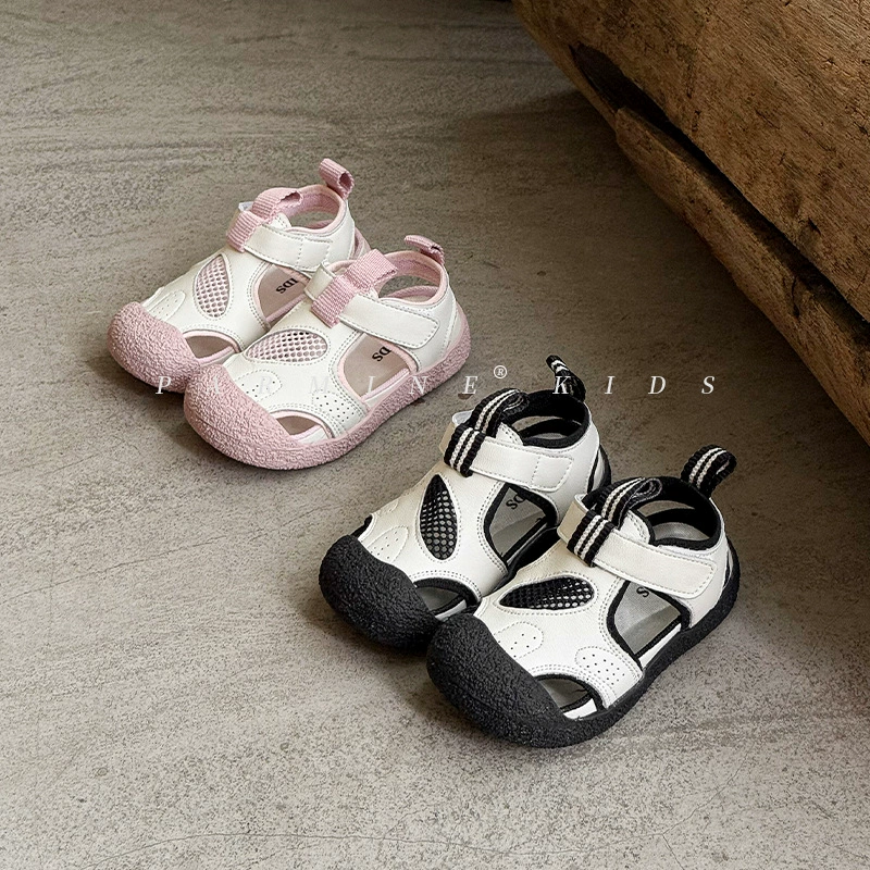 Детские дикие сандалии Баотоу Летние новые мужчины и женщины Мягкая подошва спортивная пляжная обувь повседневная обувь